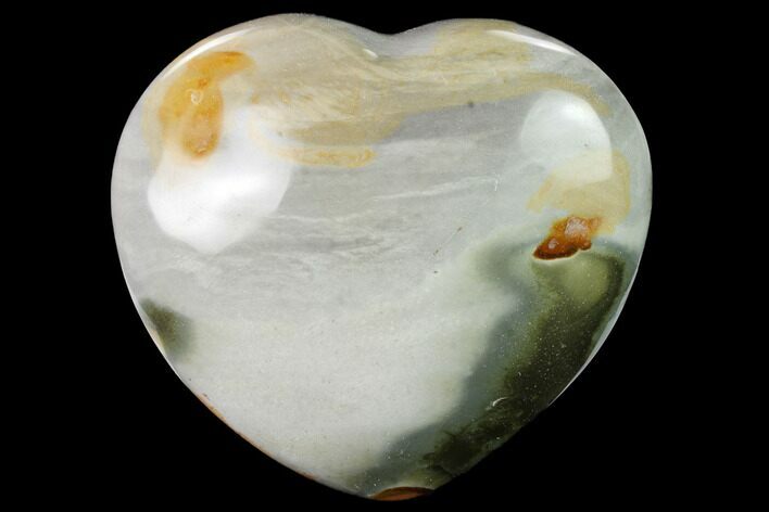 Wide, Polychrome Jasper Heart - Madagascar #167318